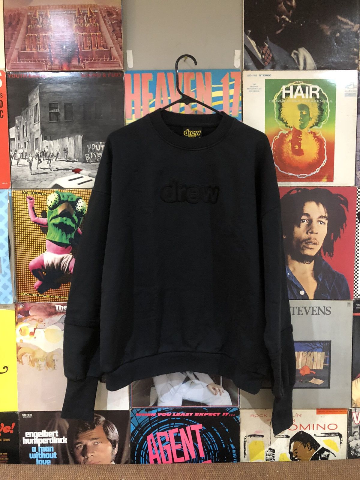 Drewhouse secret embroidery crew / black