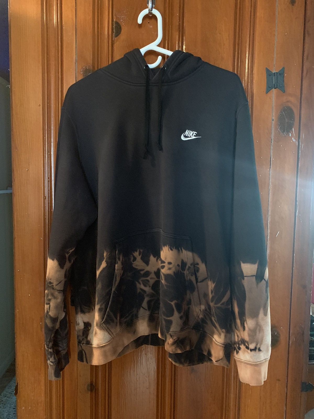 bleached aqua white nike hoodie