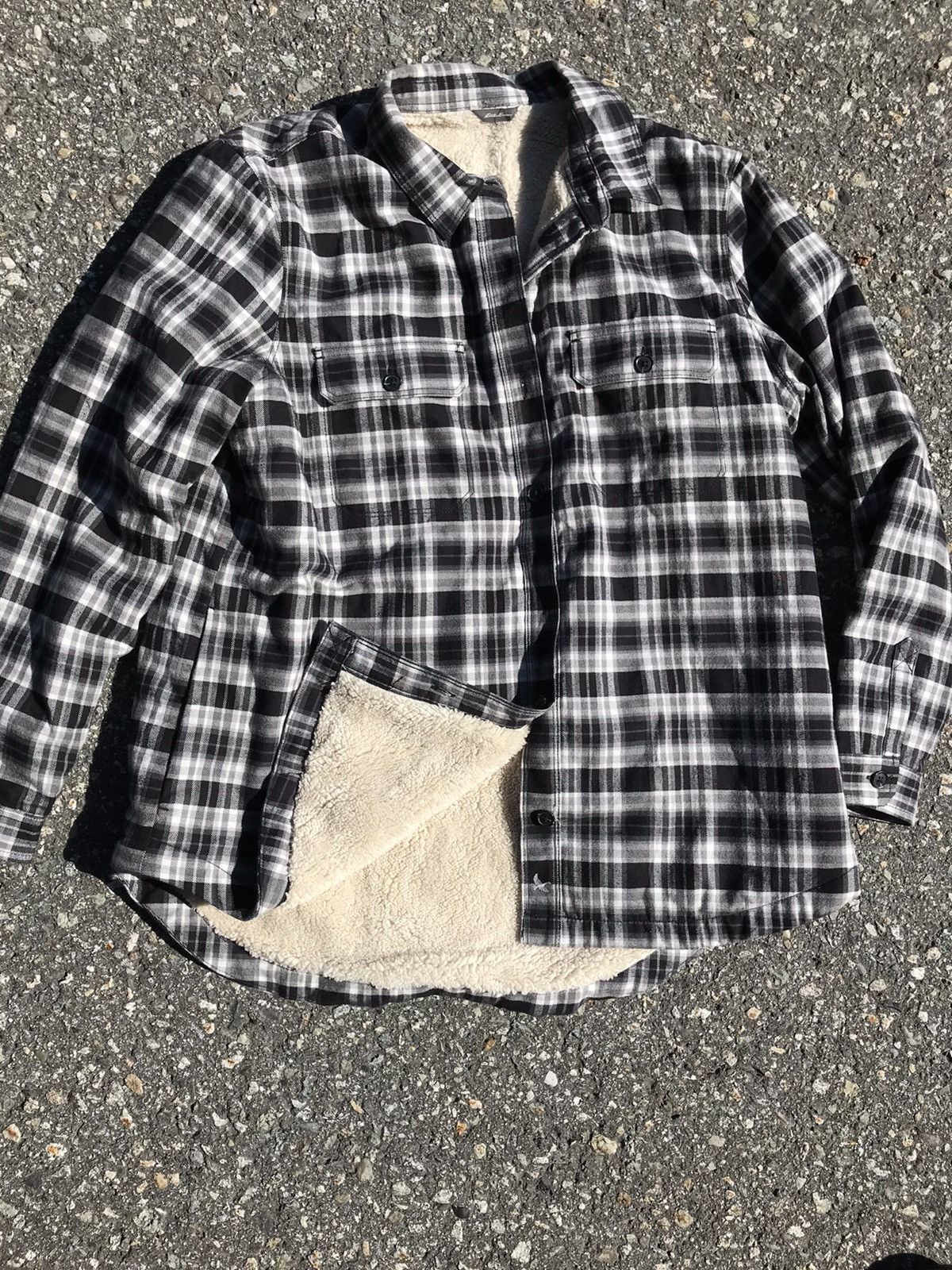 Flannel Sherpa lining flannel Eddie Bauer large Travis style Size US L / EU 52-54 / 3 - 1 Thumbnail