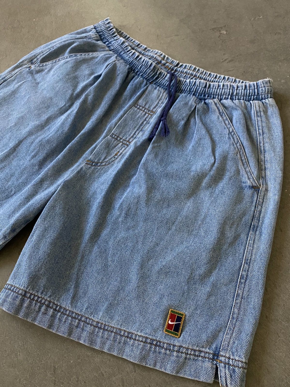 Nike Nike Vintage 90’s Challenge Court Denim Tennis Shorts Agassi Grailed