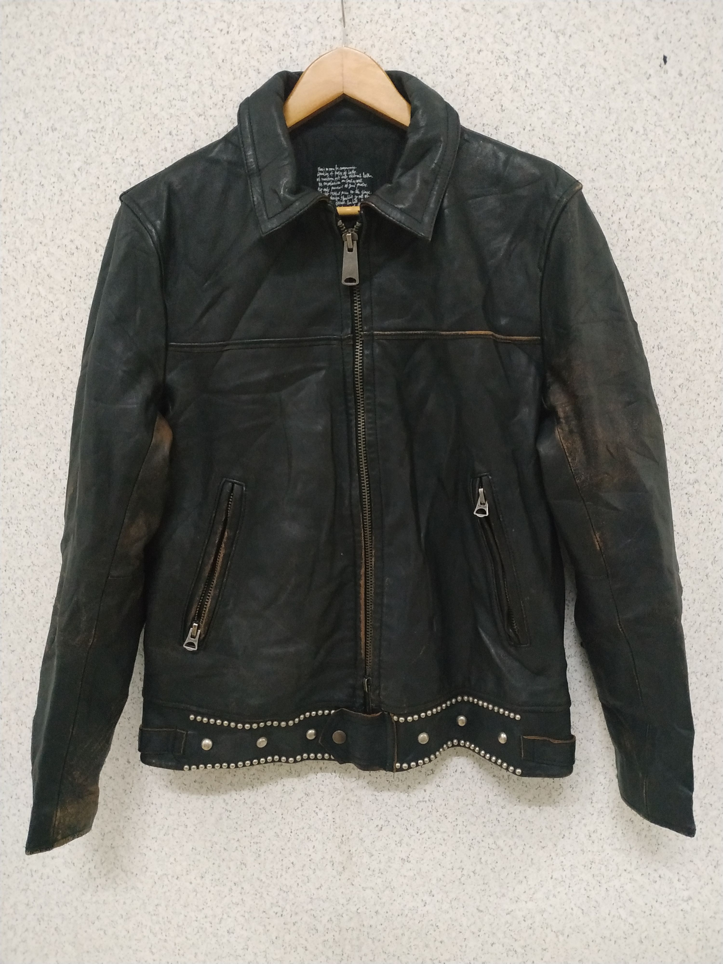 Nano Universe Nano Universe Horse Skin Leather Jacket Grailed