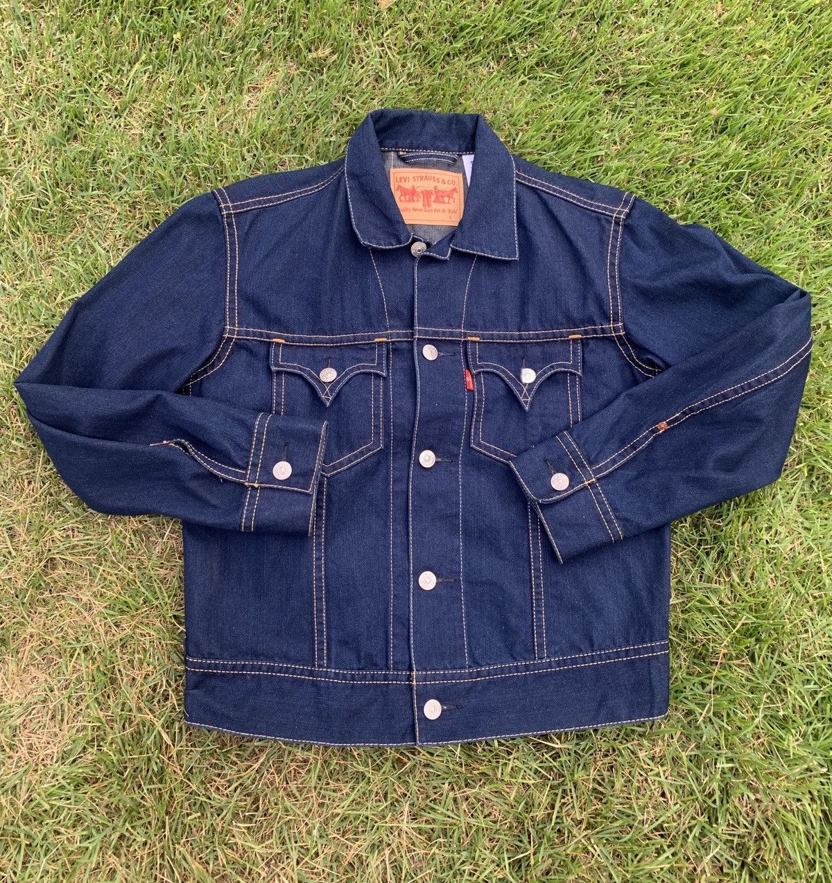 Levi s Vintage Style Levi s Type 1 Iconic Denim Jean Trucker Jacket Grailed