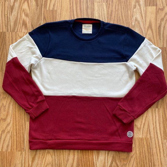 Marine Layer NEW MARINE LAYER RE-SPUN COLORBLOCK CREWNECK