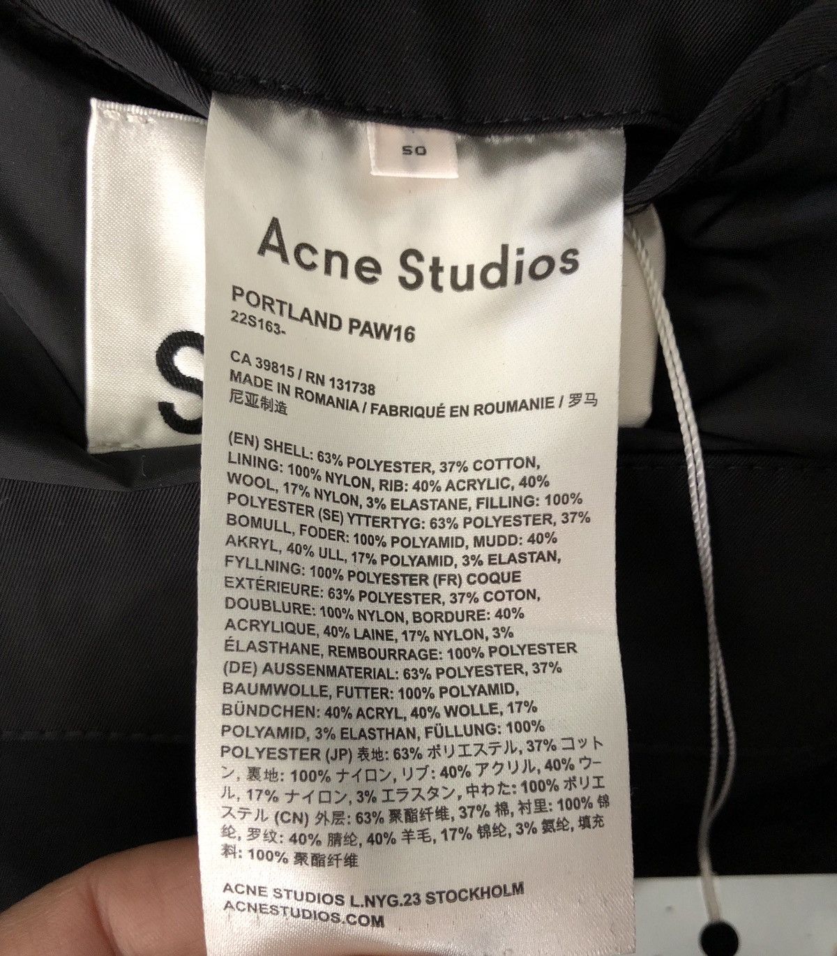 Acne Studios NEW! Portland Paw 16 High Funnel Neck Parka Jacket 50 Size US M / EU 48-50 / 2 - 11 Thumbnail