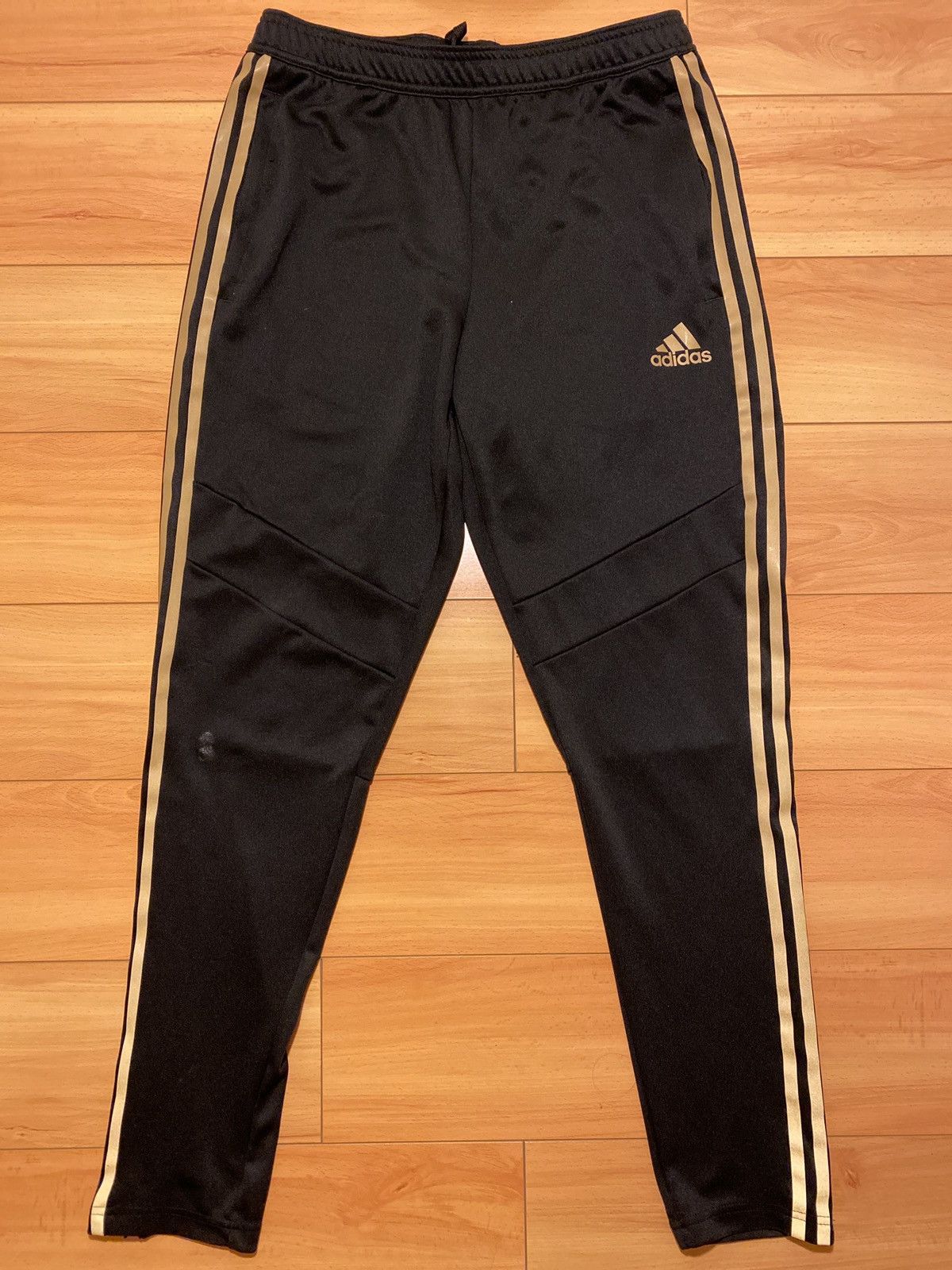 Adidas pants gold sales