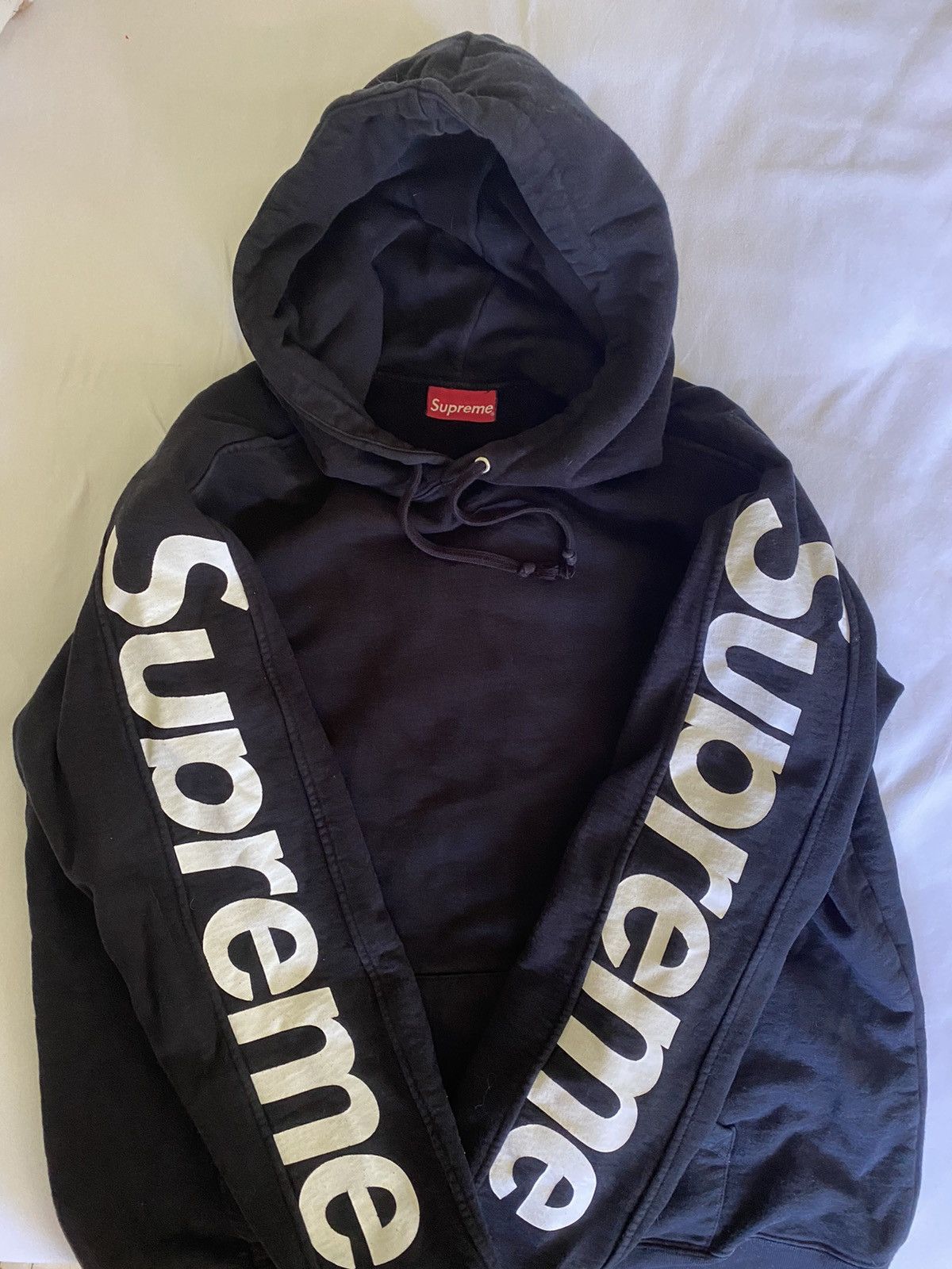 Supreme Supreme SS18 Black Sideline Hoodie Grailed