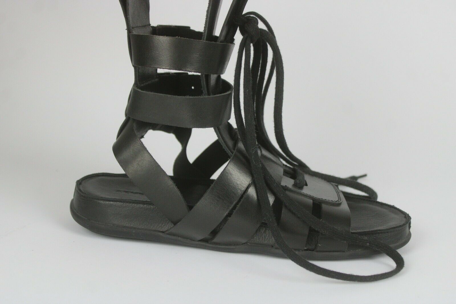 Army Of Me ARMY OF ME Gladiator Leather Buckled Ankle Sandals 6118* Size US 9 / EU 42 - 4 Thumbnail