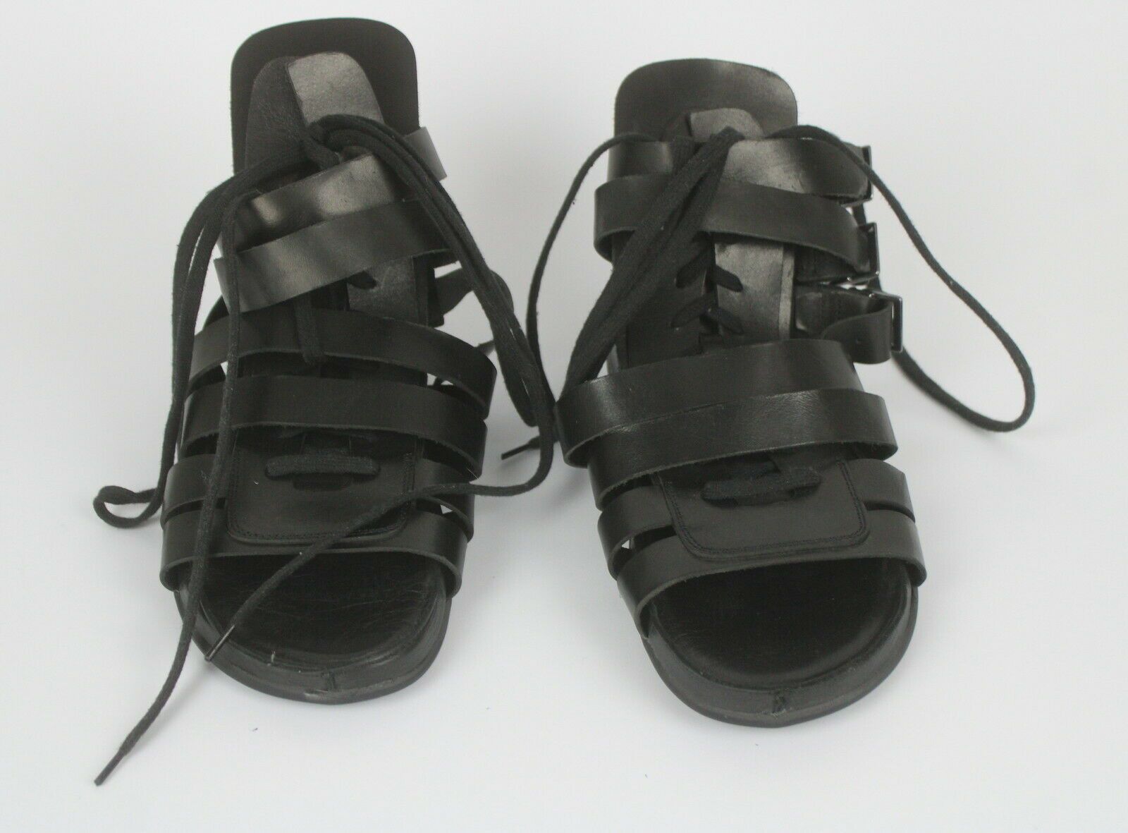 Army Of Me ARMY OF ME Gladiator Leather Buckled Ankle Sandals 6118* Size US 9 / EU 42 - 7 Thumbnail