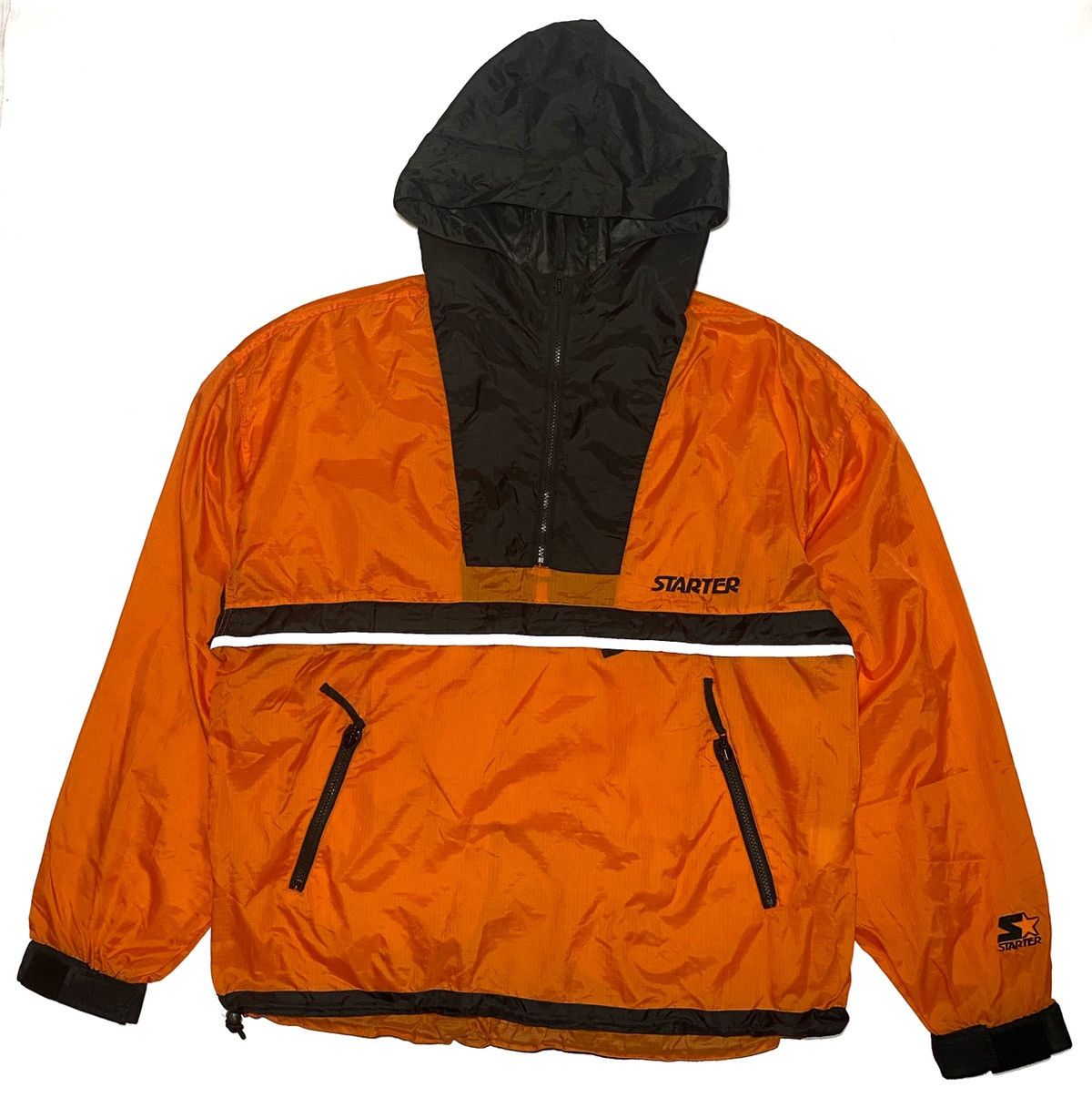 NBA Starter Black Label Nylon Anorak Jacket Size US XL / EU 56 / 4 - 2 Thumbnail