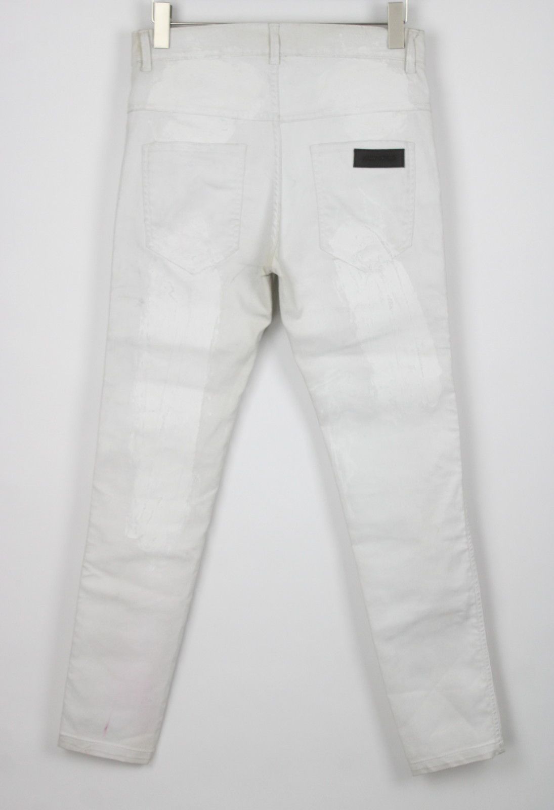 Army Of Me ~W31 S / S 2014 Stained Painted Coated Slim Fit Jeans 6054* Size US 31 - 2 Thumbnail