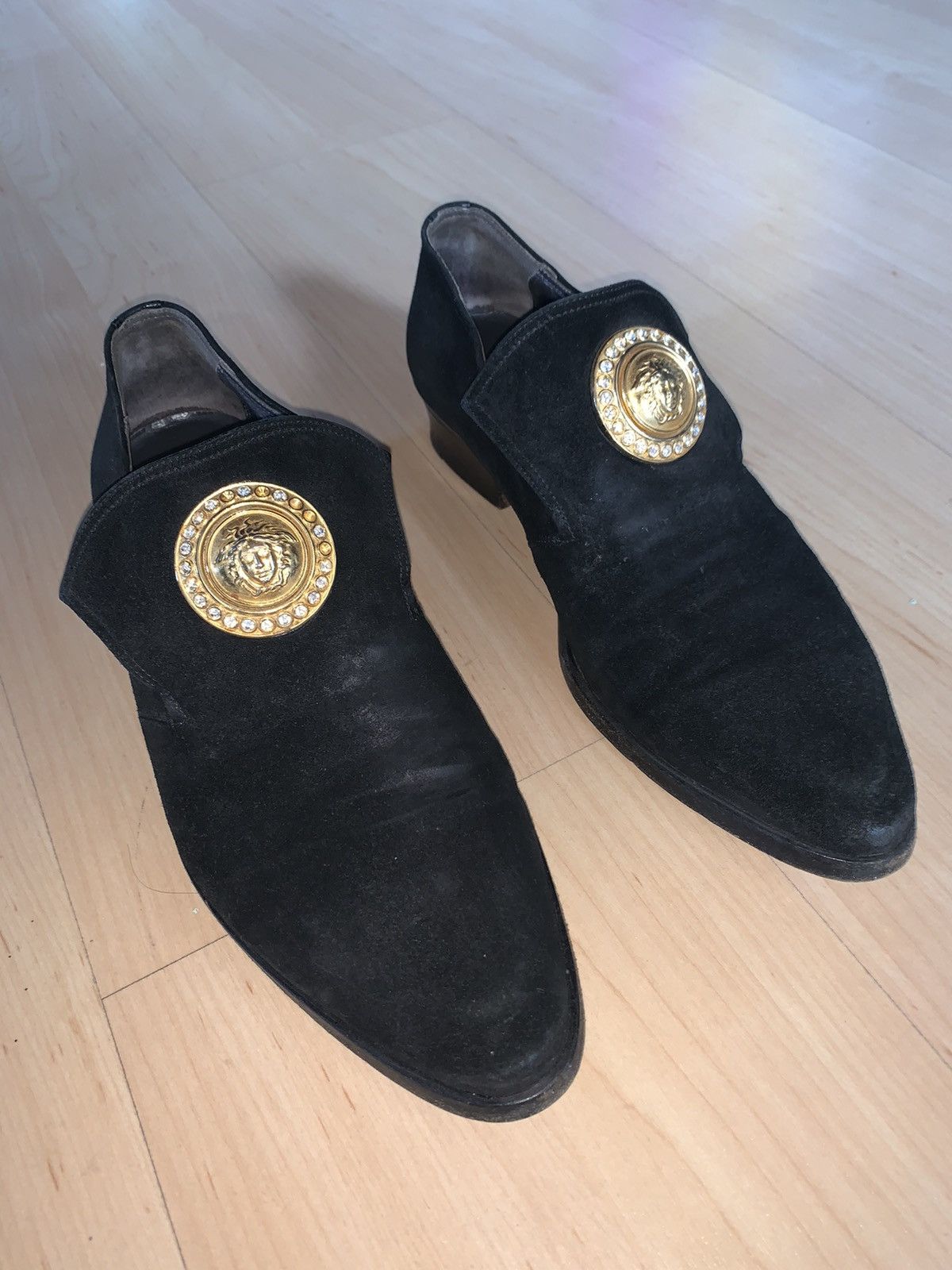 Gianni Versace Versace Trainers Black And Gold Gianni Versace