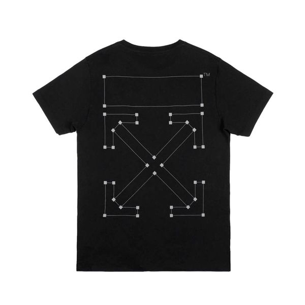 Off-White Off-White Geometric Arrow Unfinished Tee in Black | Grailed