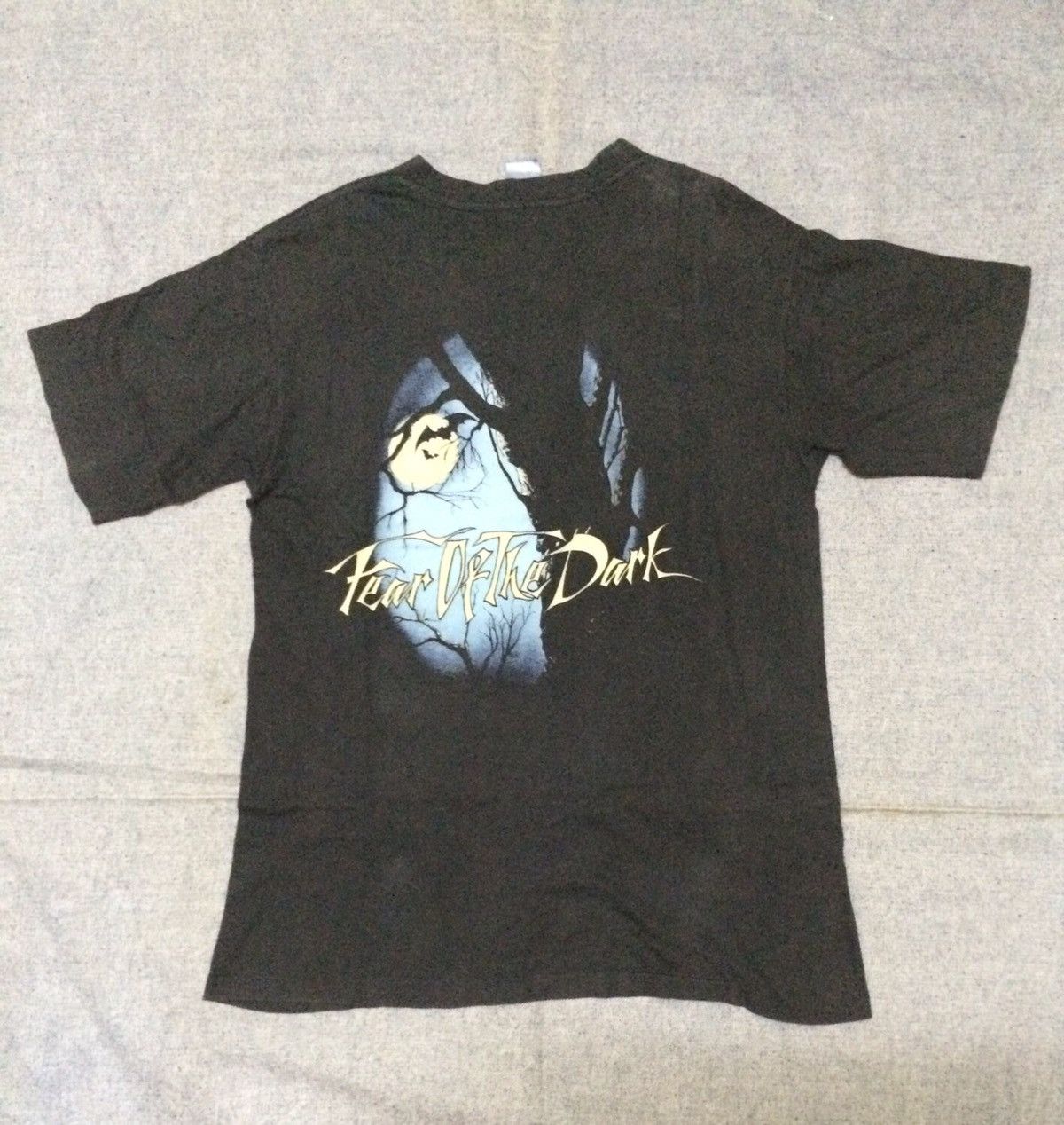 Iron Maiden × Vintage VINTAGE T-SHIRT IRON MAIDEN FEAR IN THE DARK RARE Size US L / EU 52-54 / 3 - 5 Thumbnail