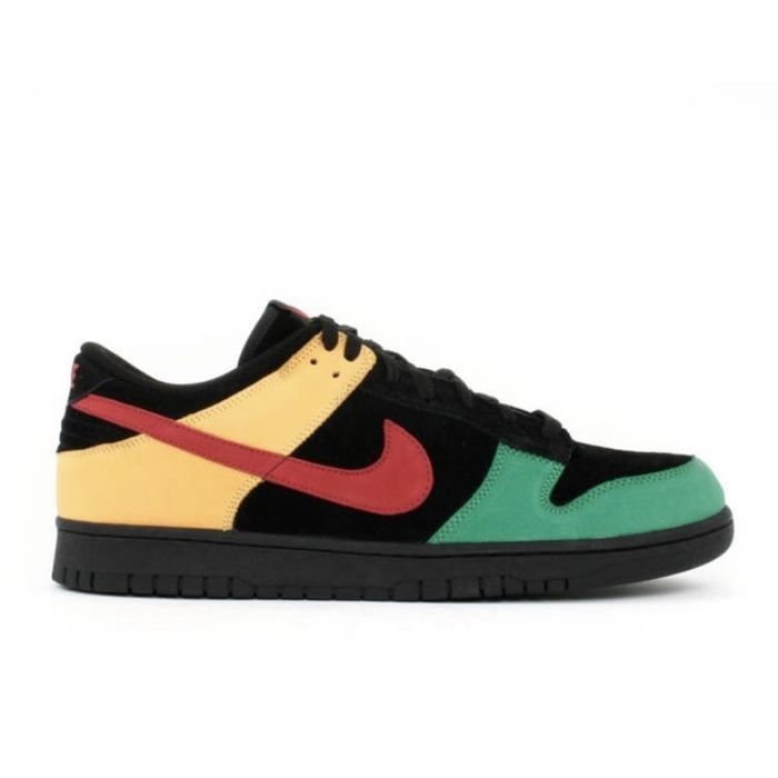 Nike 2006 Nike Dunk Low CL Journeys Rasta Black / Red / Green SB | Grailed