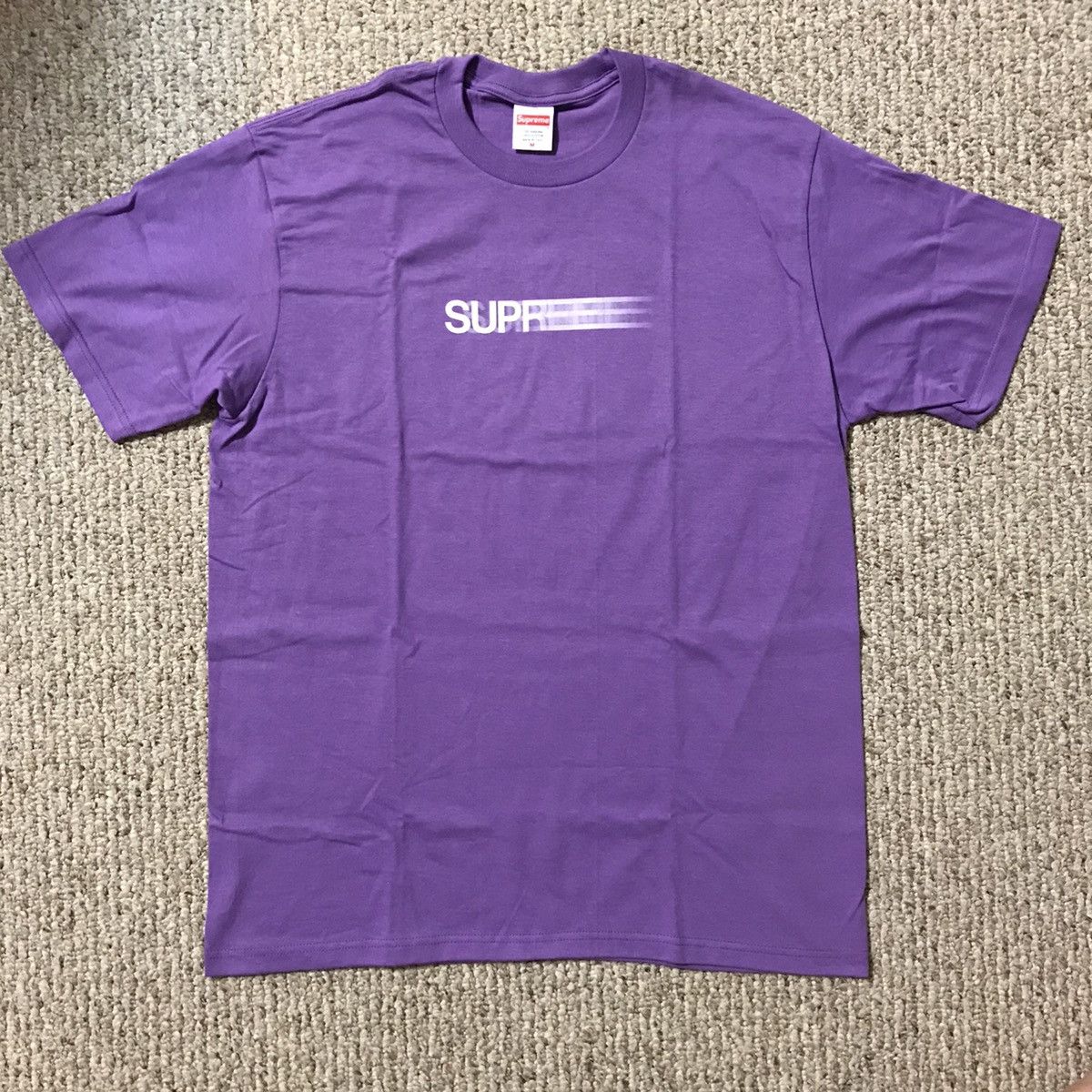 Supreme Supreme Motion Logo Tee Purple Sz M Grailed