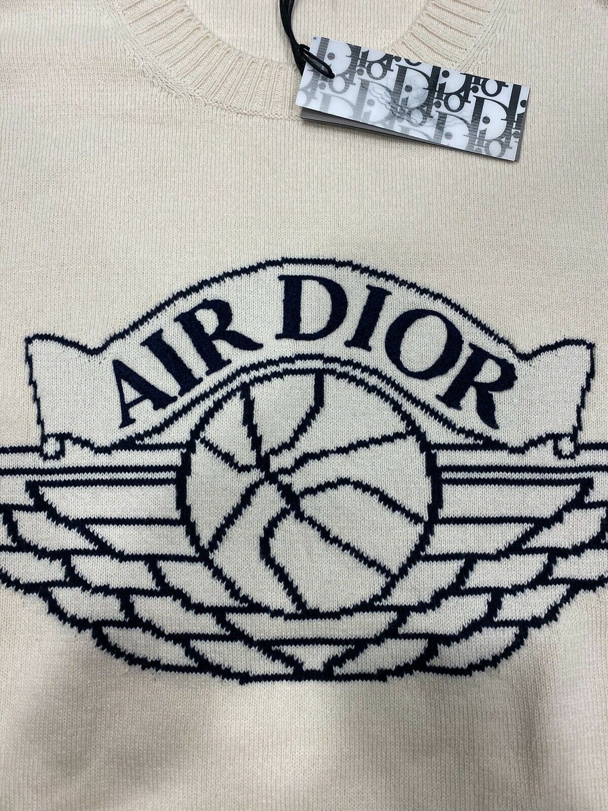 Dior Air Dior Jordan Wings Logo Cashmere Long Sleeve Jumper XL Size US XL / EU 56 / 4 - 5 Thumbnail
