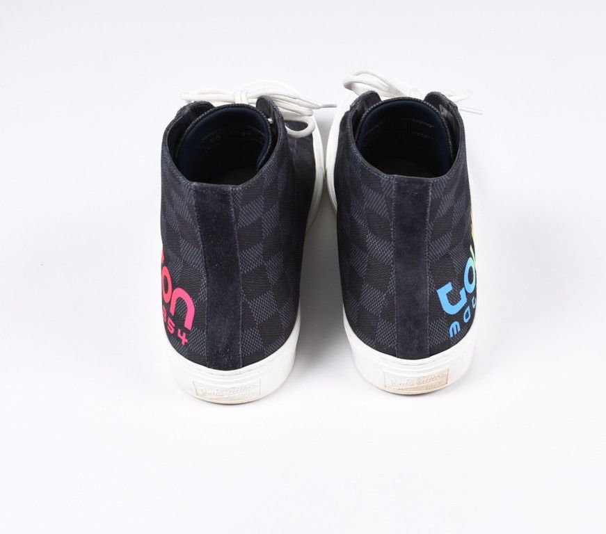 Louis Vuitton x Kim Jones Tattoo Men Canvas High Top Sneakers Size US 9.5 / EU 42-43 - 3 Thumbnail