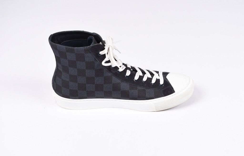 Louis Vuitton x Kim Jones Tattoo Men Canvas High Top Sneakers Size US 9.5 / EU 42-43 - 5 Thumbnail
