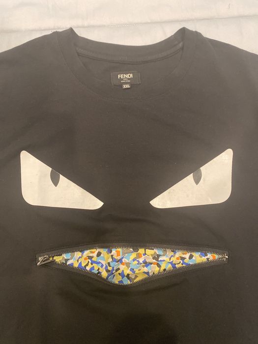 Fendi FENDI MONSTER ZIPPER MOUTH SHIRT Grailed
