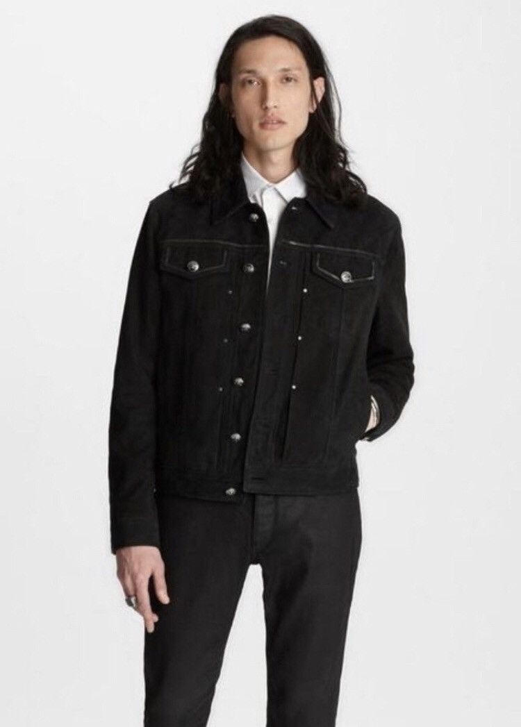 John Varvatos Suede trucker jacket. 52 Size US L / EU 52-54 / 3 - 5 Thumbnail
