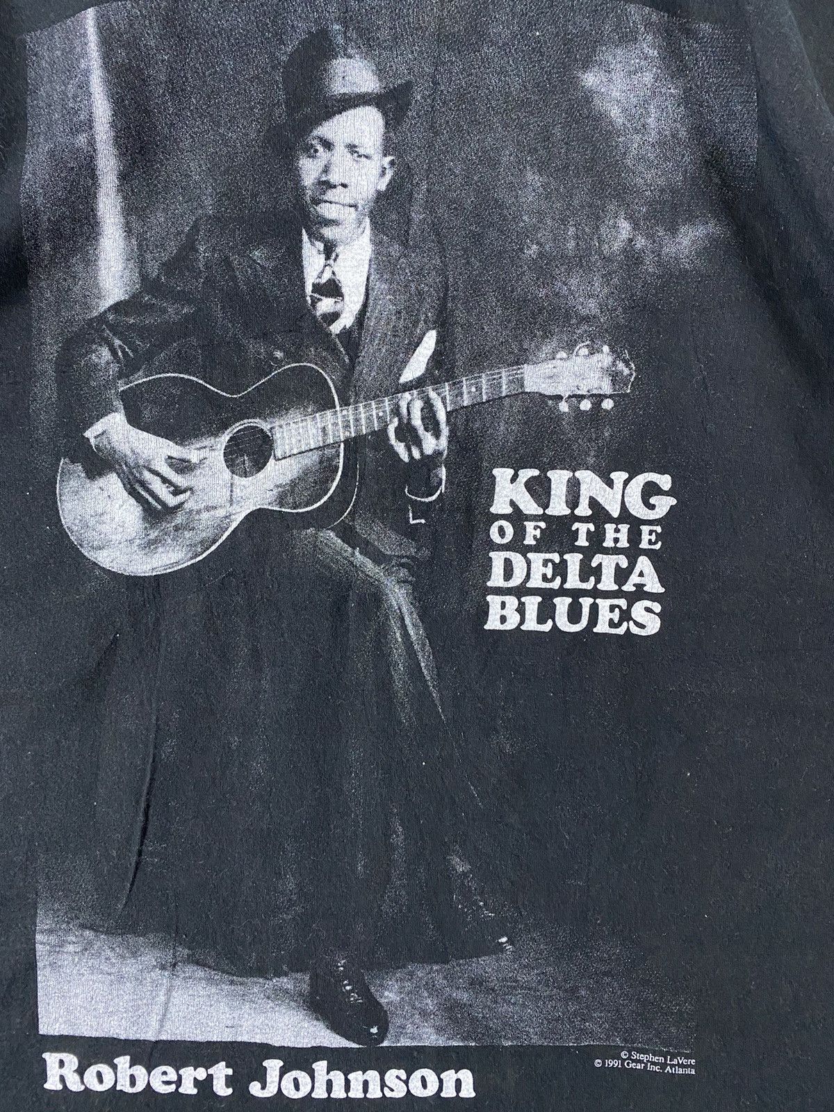 Band Tees vintage 1991 ROBERT JOHNSON king of the blues jazz t-shirts Size US XL / EU 56 / 4 - 3 Thumbnail