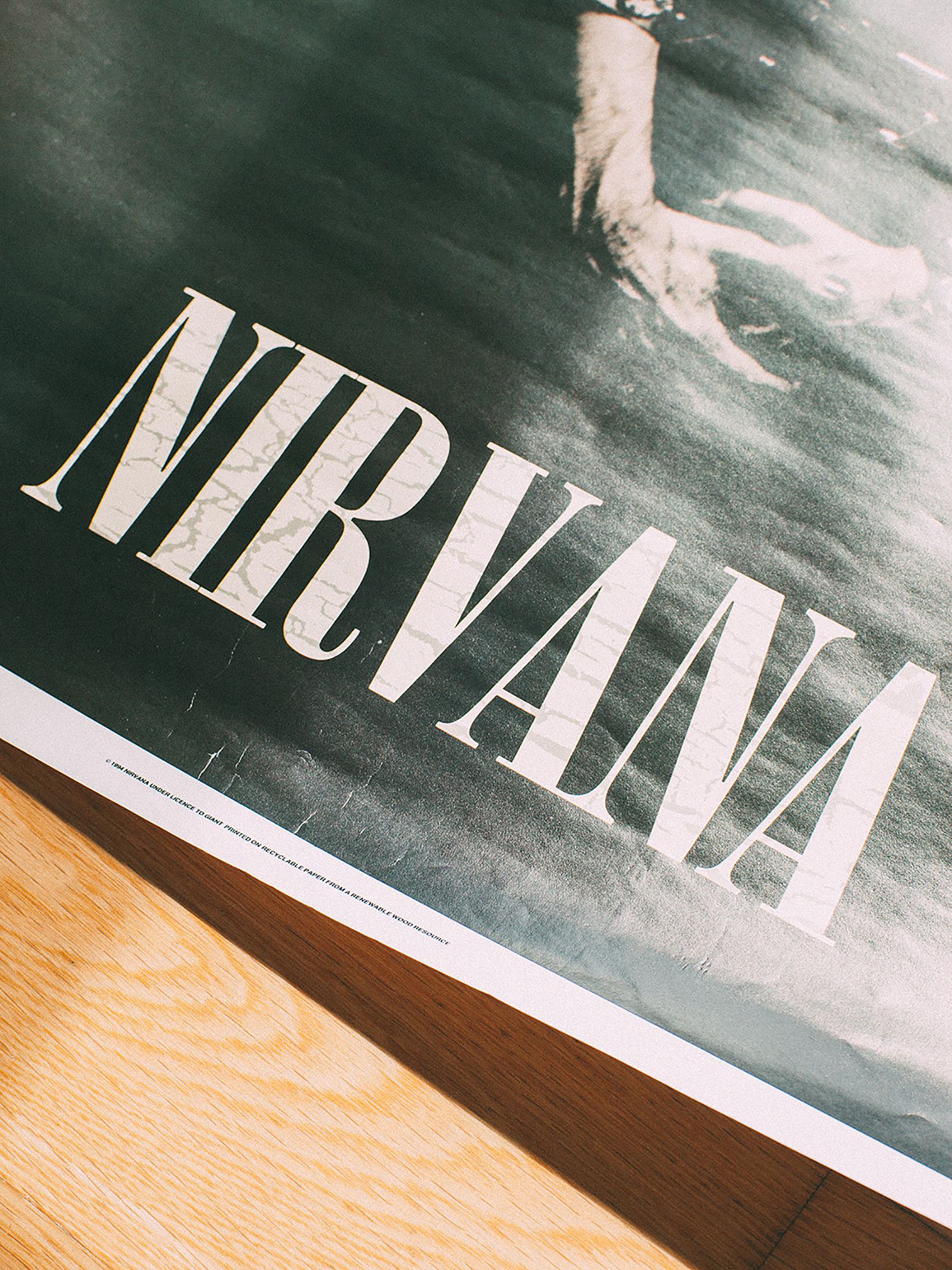 Band Tees × Nirvana × Vintage Nirvana 1994 Vintage Original Poster - by  SPLASH / Giant | Grailed