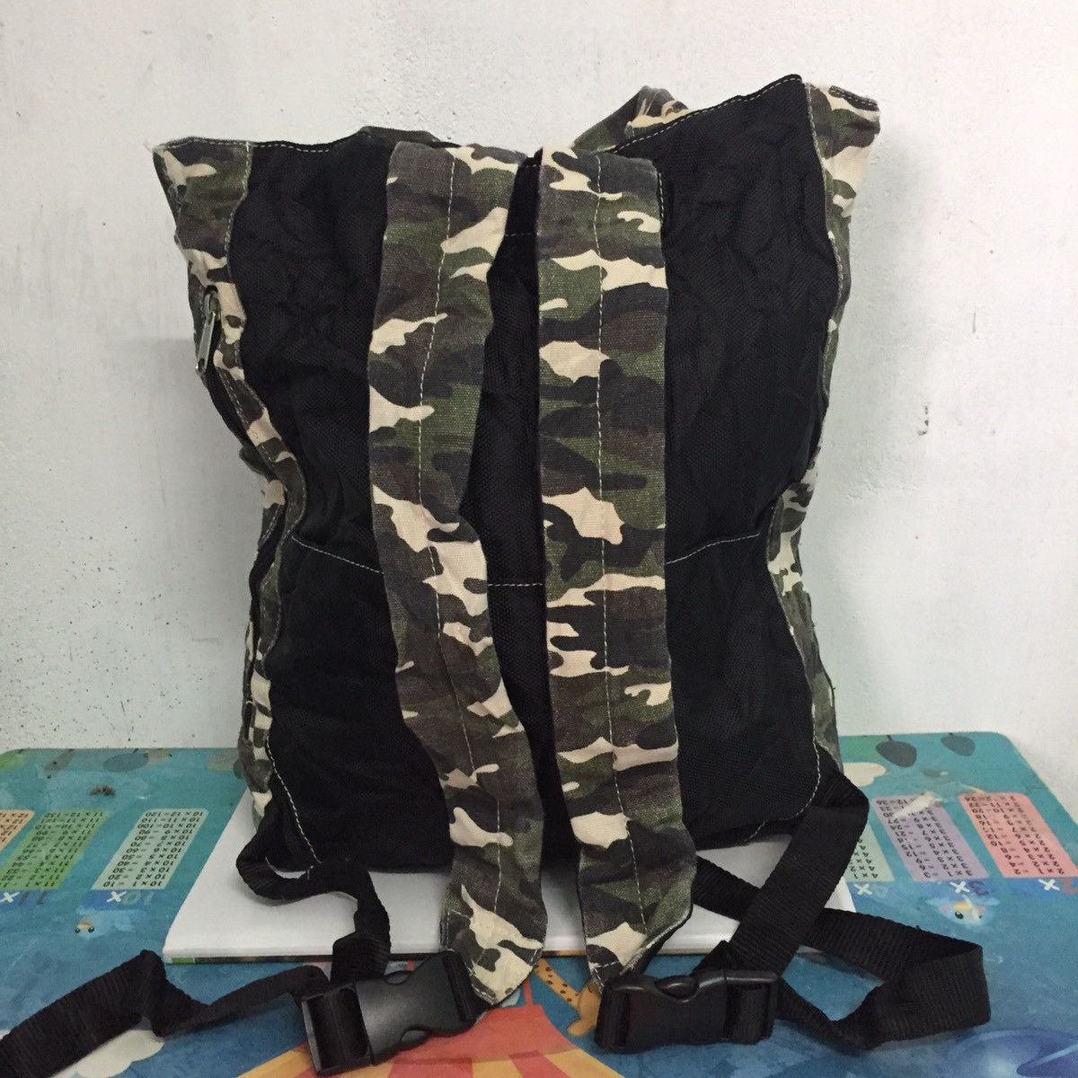 Japanese Brand Camo Army Printed Two Way Use Backpack/Tote Bag Size ONE SIZE - 2 Thumbnail