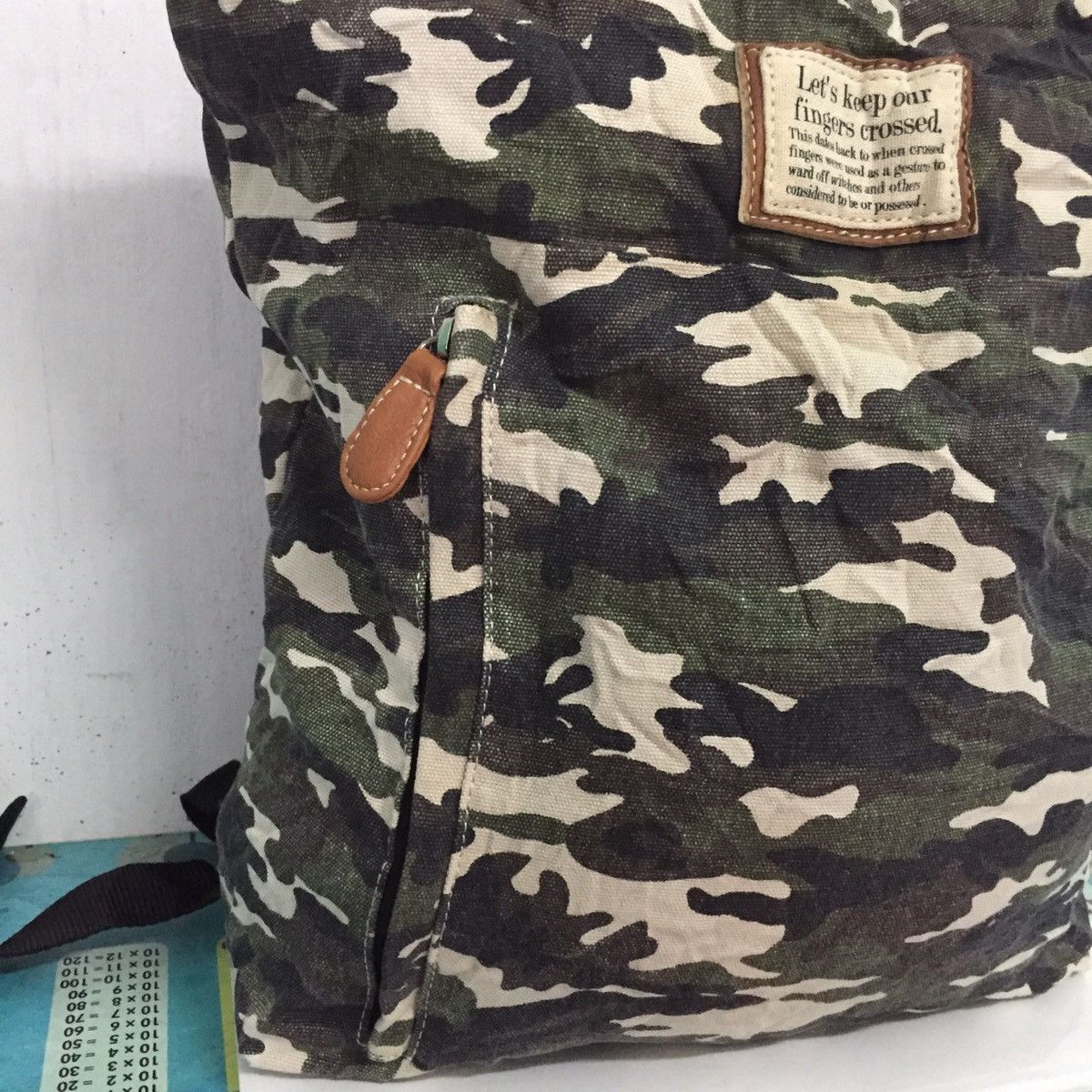 Japanese Brand Camo Army Printed Two Way Use Backpack/Tote Bag Size ONE SIZE - 5 Thumbnail