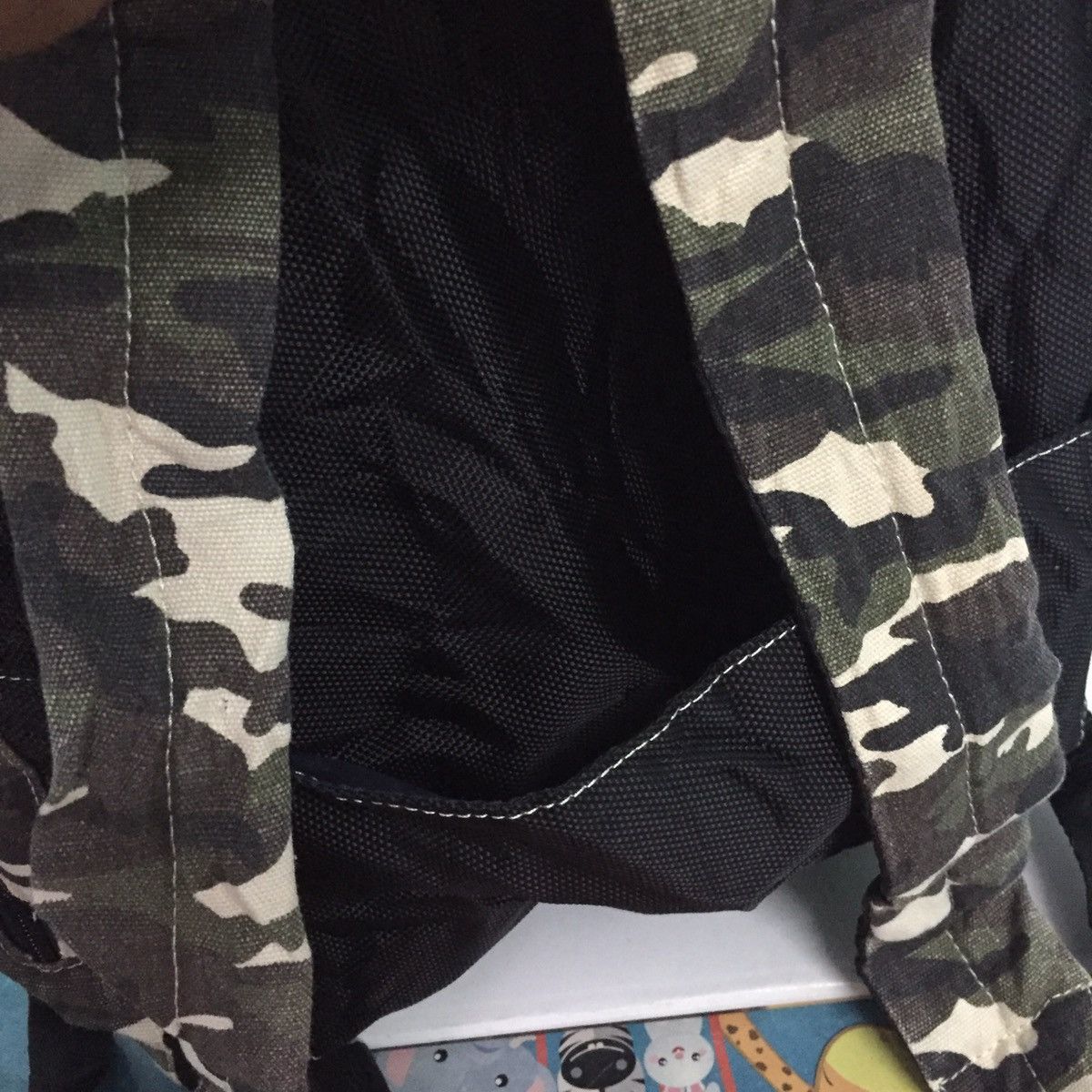 Japanese Brand Camo Army Printed Two Way Use Backpack/Tote Bag Size ONE SIZE - 11 Thumbnail