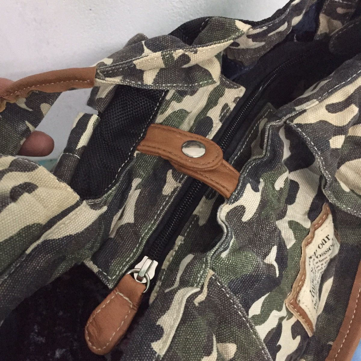Japanese Brand Camo Army Printed Two Way Use Backpack/Tote Bag Size ONE SIZE - 9 Thumbnail