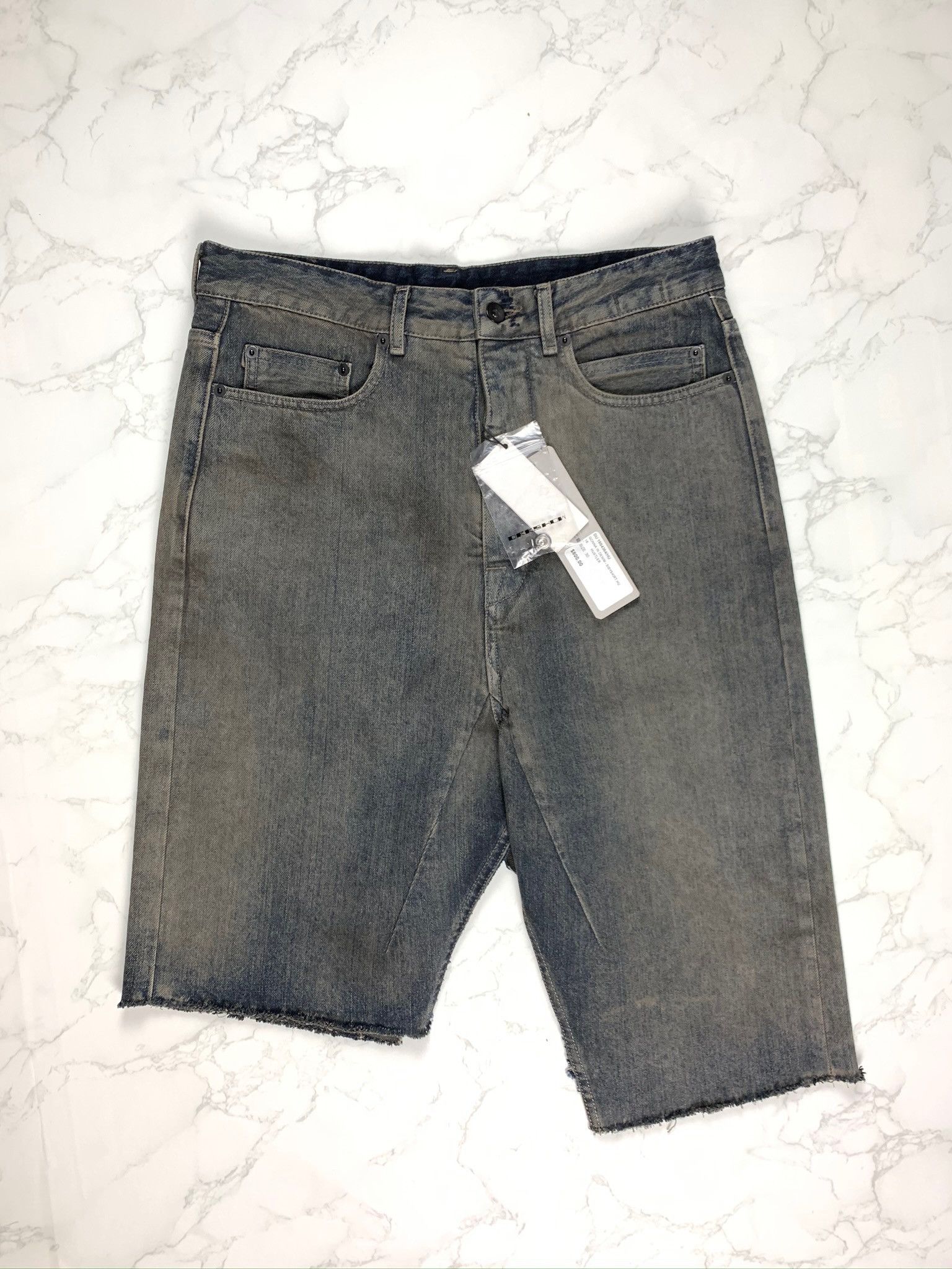 Rick Owens × Rick Owens Drkshdw Rick Owens Hustler Denim Sisyskirt Size US 30 / EU 46 - 1 Thumbnail
