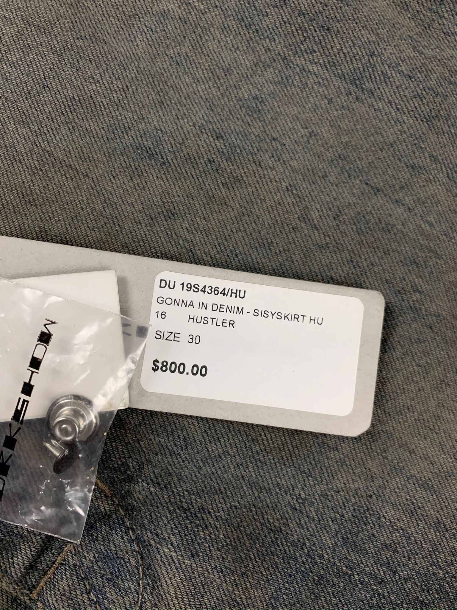 Rick Owens × Rick Owens Drkshdw Rick Owens Hustler Denim Sisyskirt Size US 30 / EU 46 - 2 Thumbnail