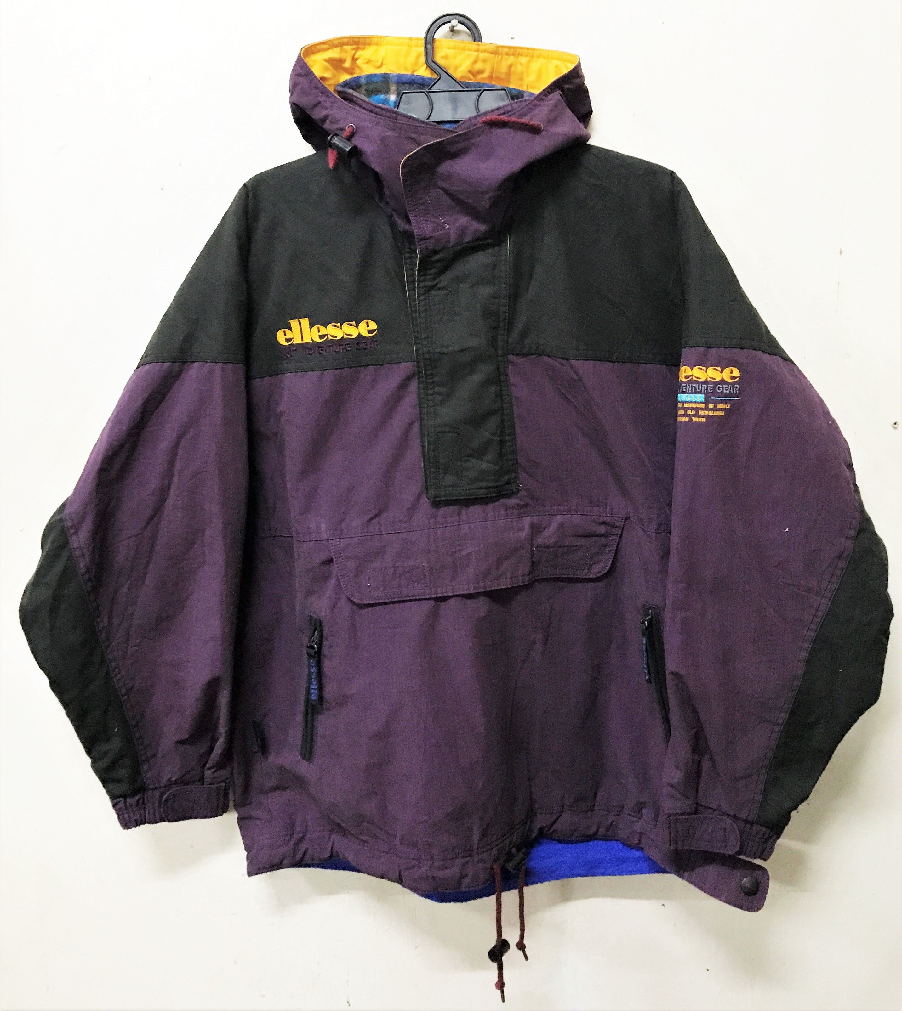 ELLESSE ADVENTURE GEAR HOODIE PULLOVER JACKET WINTER HIKING