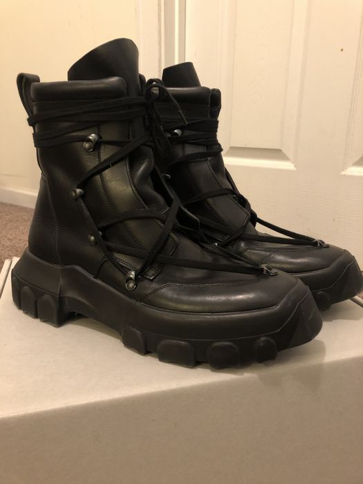 rick owens hexagram boots