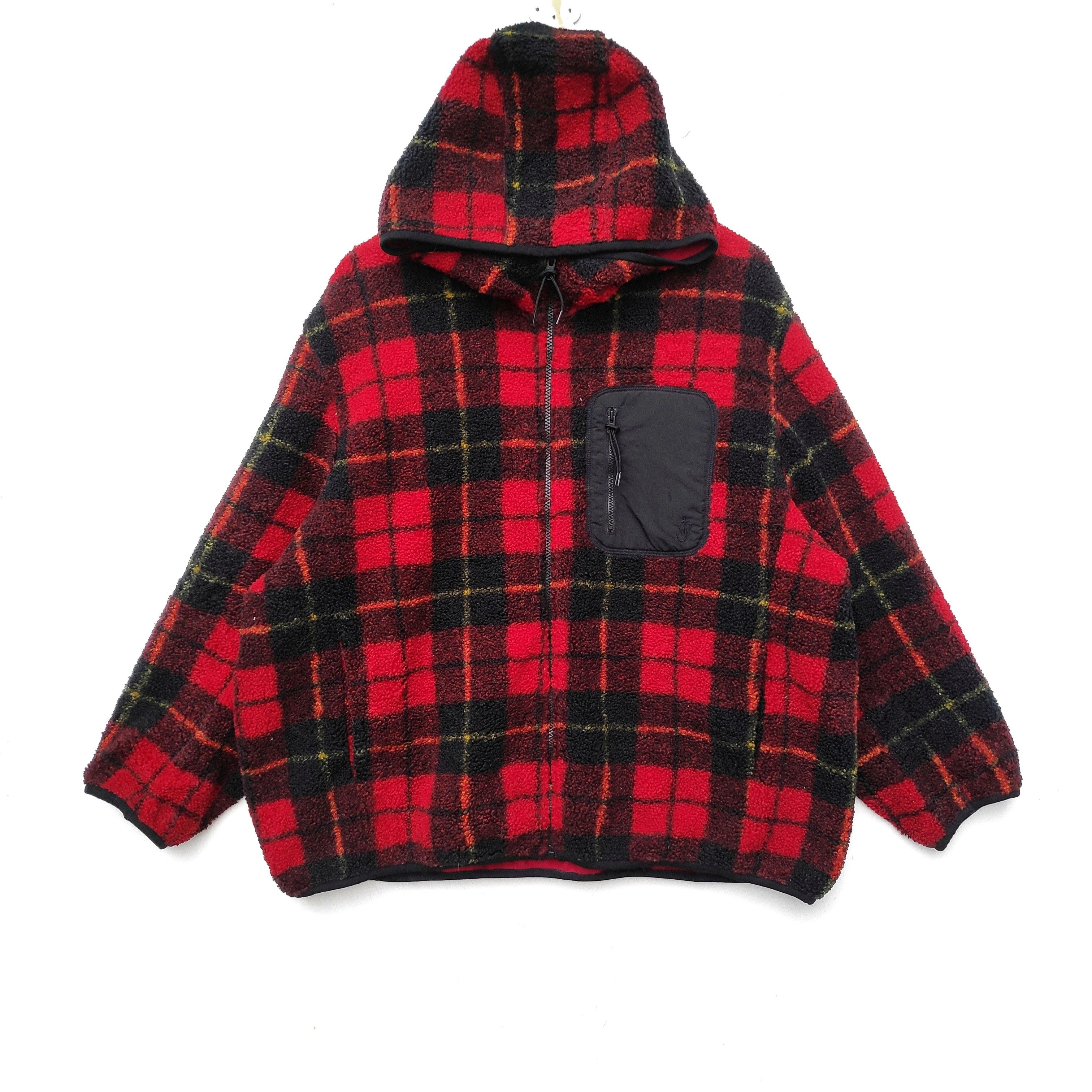 JW Anderson × Uniqlo UNIQLO PILE LINED FLEECE HOODIE SWEATER 3XL OVERSIZED Size US XXL / EU 58 / 5 - 1 Thumbnail