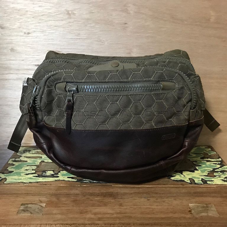 Visvim Visvim 8L Lumbar Hexagon Wasit Bag Olive/Brown | Grailed