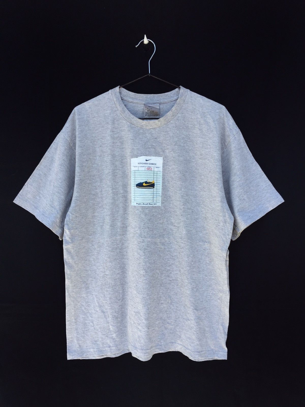 Nike Vintage 00s Nike Waffle ‘Kitchen Check’ graphic tee Size US L / EU 52-54 / 3 - 2 Thumbnail