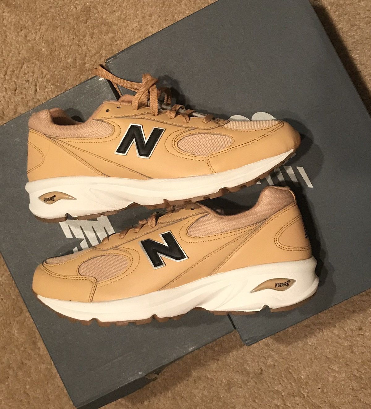 New balance 498 gold best sale