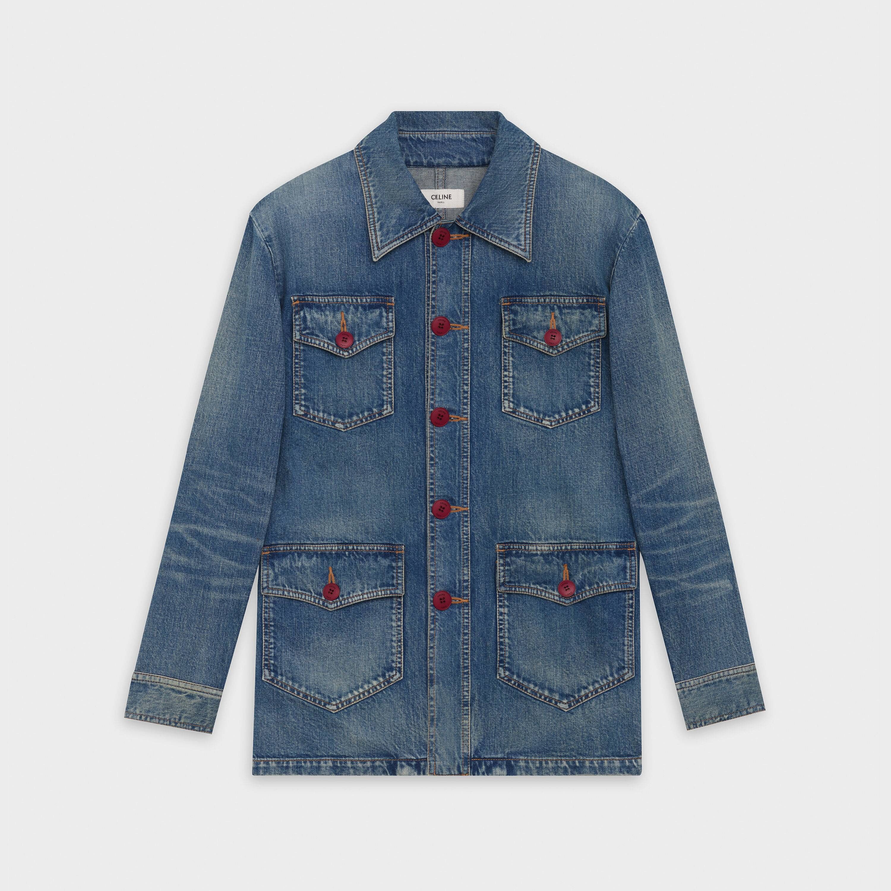 Jacket Celine Blue size XS International in Denim - Jeans