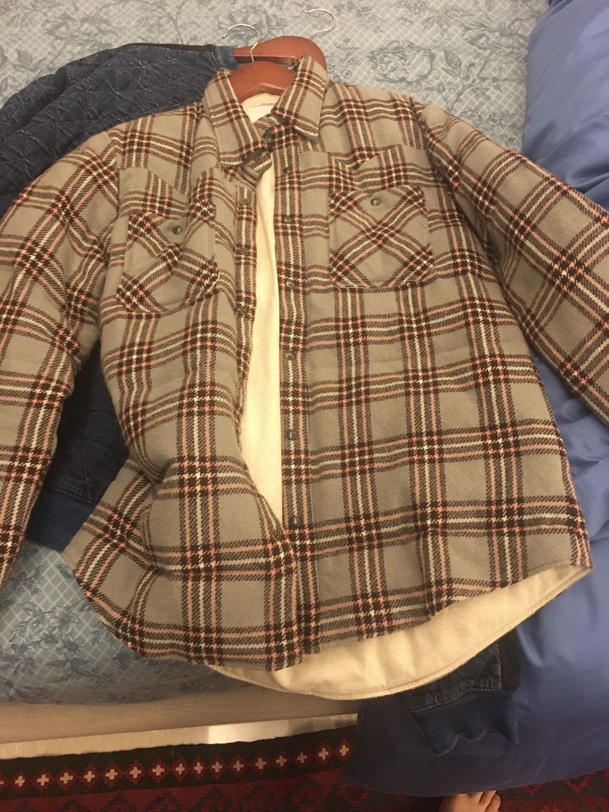 Visvim Kerchief Down Jacket (Wool Check) | Grailed