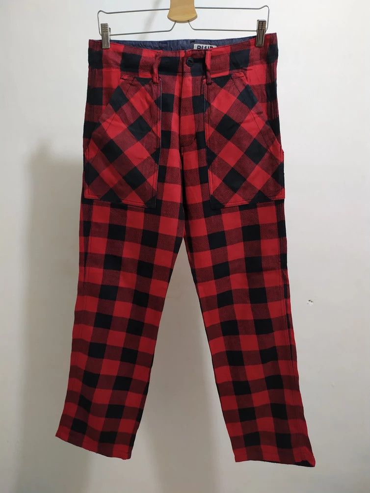 🔥BLUE GEM GAIJIN MADE Checkered Punk Pants