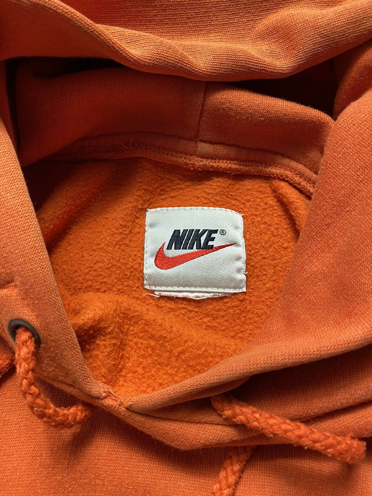 Nike Vintage Nike small swoosh orange hoodie Size US S / EU 44-46 / 1 - 2 Preview