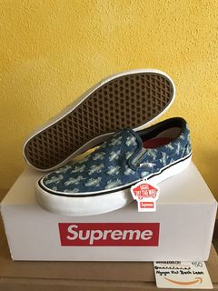 Supreme vans best sale denim blue