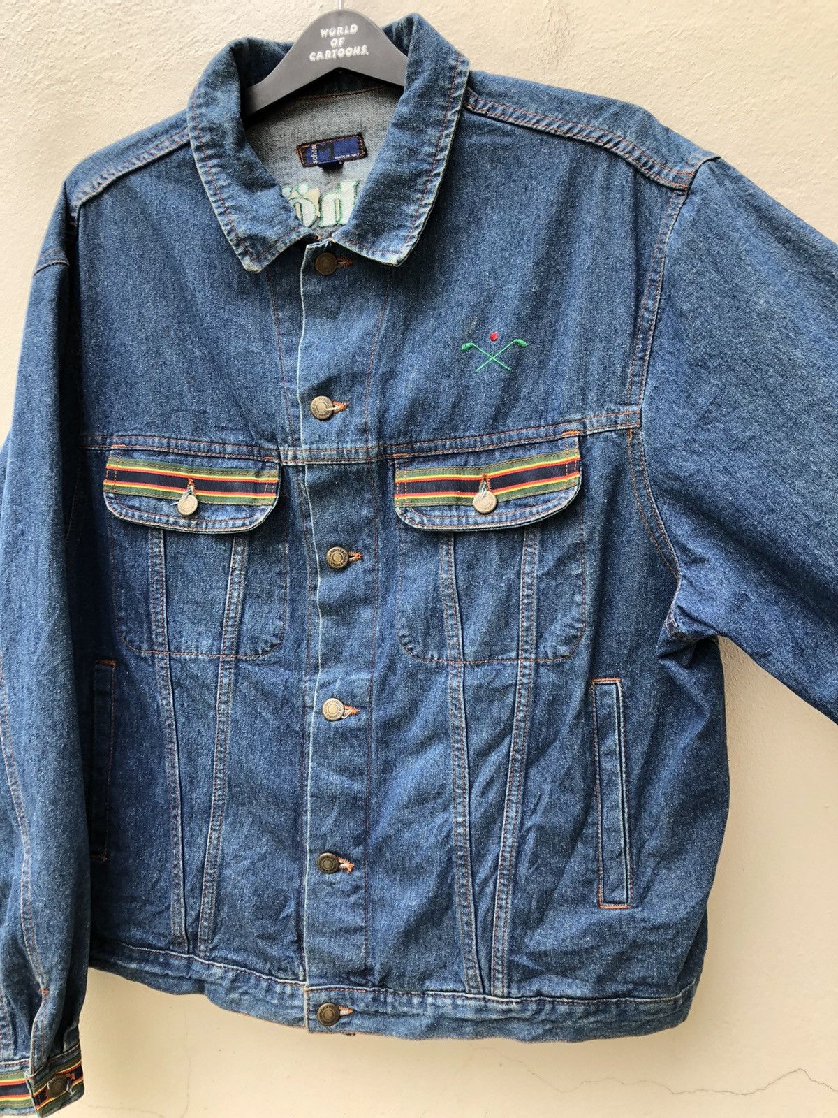 Mila Schon Vintage Mila Schon Made in Italy Denim Trucker Jacket Size US XL / EU 56 / 4 - 9 Thumbnail