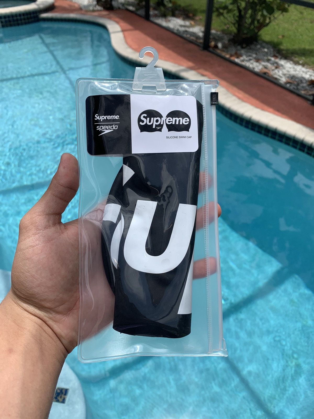 Supreme SUPREME X SPEEDO SWIM CAP BLACK | Grailed 