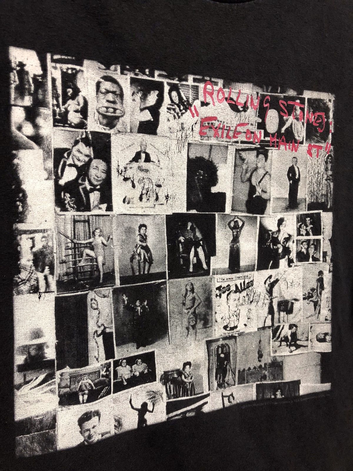 Band Tees Vintage Rolling Stone Exile On Main Street Faded Tee Size US XL / EU 56 / 4 - 4 Thumbnail