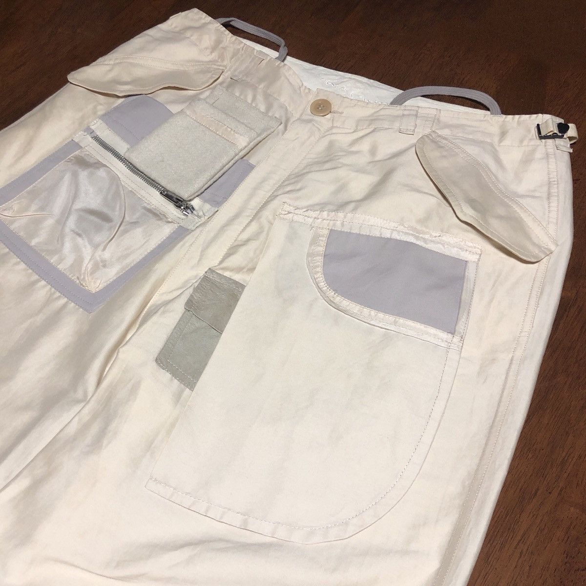 Rick Owens SS03 Suckerball Runway Silk/Cotton Cargo Pants Size US 32 / EU 48 - 3 Thumbnail