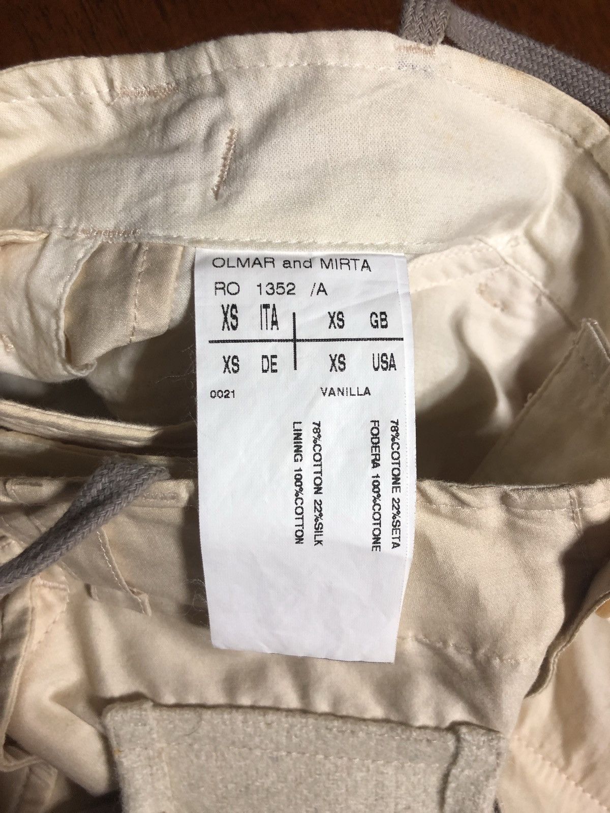 Rick Owens SS03 Suckerball Runway Silk/Cotton Cargo Pants Size US 32 / EU 48 - 7 Thumbnail