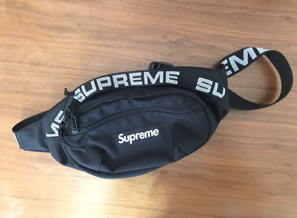 Supreme ss18 store waist bag black