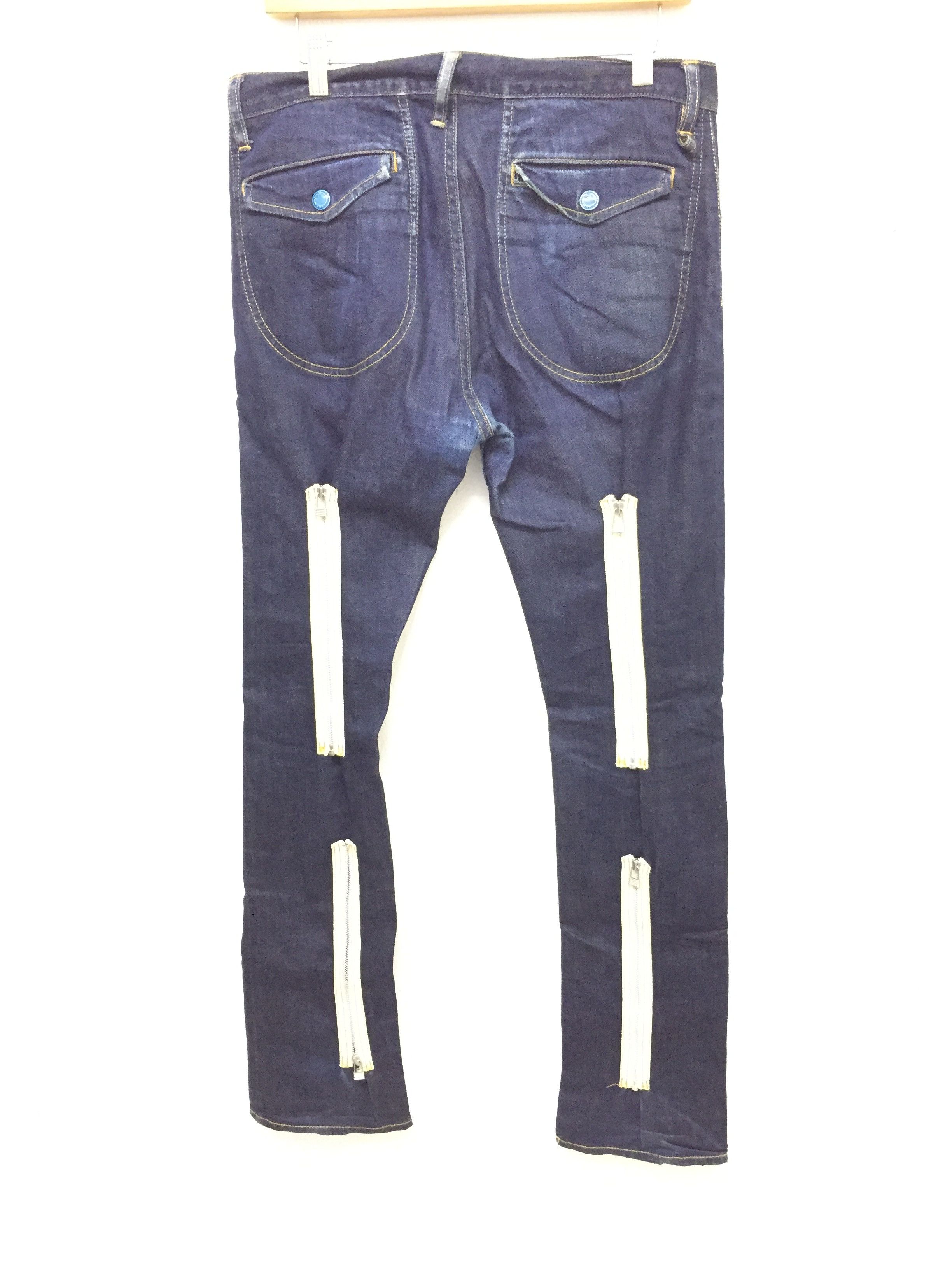 PHENOMENON MACKDADDY Bondage zipper slim denim Size US 31 - 2 Thumbnail